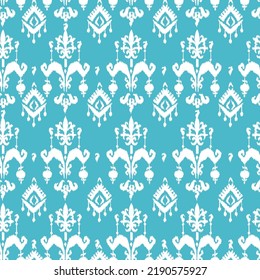Digital ikat pattern for silk fabrcs. Traditional textile products Uzbekistan and other countries of the Central Asian region. Beautiful adras or atlas in the Uzbek language. Margilan city. 