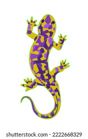 digital illustration beautiful salamander, amphibian, reptile