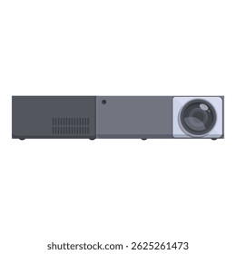 Digital illustration of a contemporary projector, perfect for presentations and cinema setups