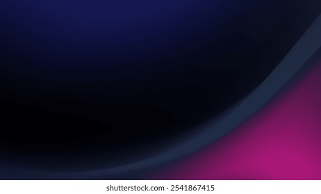 Una ilustración digital con un fondo degradado con un color azul oscuro en transición a un rosa vibrante.