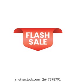 a digital illustration featuring a vibrant Flash Sale tag. 