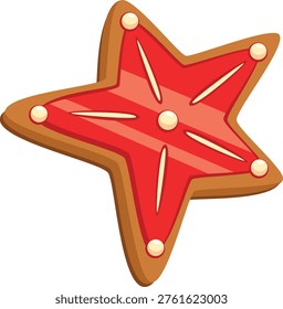 Digital illustration festive star