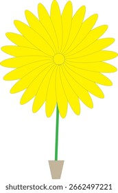 Digitale Illustration einer Blume