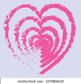 digital illustration "hearts"