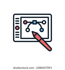 Digital Illustration icon in