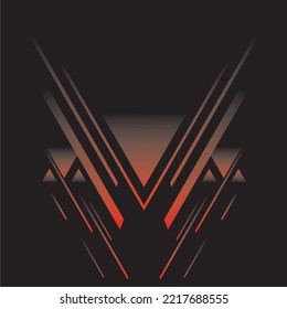 digital illustration image abstract emblem logo background on dark base color