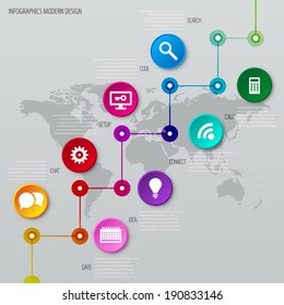 Digital illustration Infographic timeline report template. Vector illustration can be used for workflow layout, diagram, number options, web design