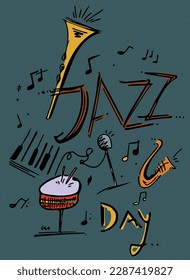 Ilustración digital - Día del Jazz