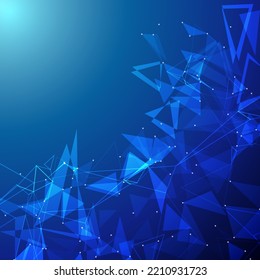 Digital illustration of light rays falling over rectangular 3d objects.