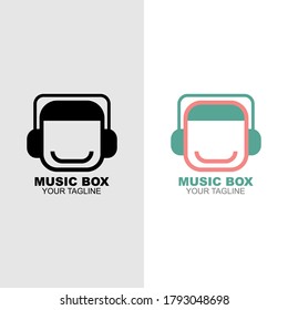 digital illustration of a person listening to music with earphones