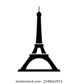 ilustração digital no estilo de Olimpia Zagnoli que representa a Torre Eiffel.