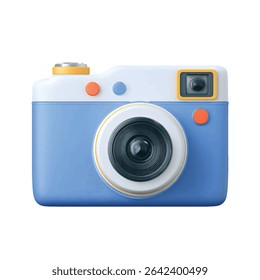 Digital illustration of a toy camera