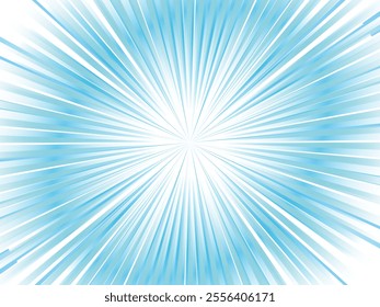 Digital image abstract concentrated line background_light blue