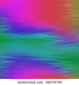 Digital image data distortion. Vector glitch background. Colorful abstract background for your design.