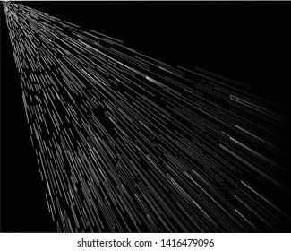 Digital image with a psychedelic stripes Wave design black and white. Optical art background. Texture with wavy, curves lines. Vector illustration