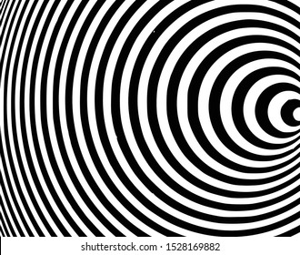 
Digital image with a psychedelic stripes Wave design black and white. Optical art background. Texture with wavy, curves lines. Vector illustration