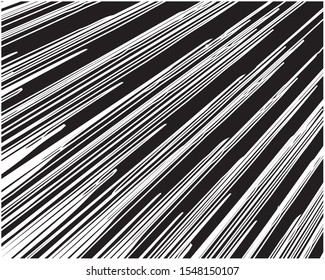 Digital image with a psychedelic stripes Wave design black and white. Optical art background. Texture with wavy, curves lines. Vector illustration