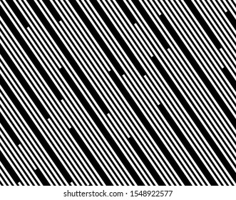 Digital image with a psychedelic stripes Wave design black and white. Optical art background. Texture with wavy, curves lines. Vector illustration
