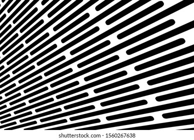 Digital image with a psychedelic stripes Wave design black and white. Optical art background. Texture with wavy, curves lines. Vector illustration