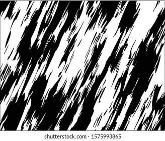 Digital image with a psychedelic stripes Wave design black and white. Optical art background. Texture with wavy, curves lines. Vector illustration