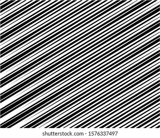Digital image with a psychedelic stripes Wave design black and white. Optical art background. Texture with wavy, curves lines. Vector illustration