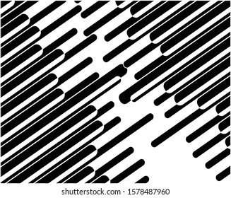 Digital image with a psychedelic stripes Wave design black and white. Optical art background. Texture with wavy, curves lines. Vector illustration