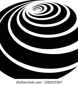 
Digital image with a psychedelic stripes Wave design black and white. Optical art background. Texture with wavy, curves lines. Vector illustration