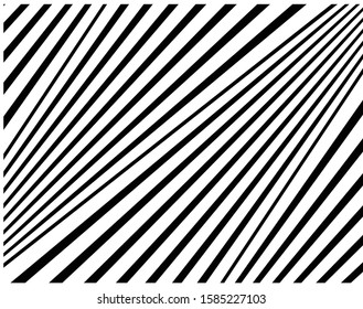 Digital image with a psychedelic stripes Wave design black and white. Optical art background. Texture with wavy, curves lines. Vector illustration