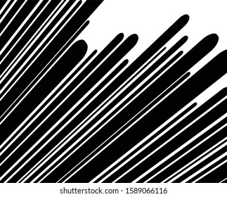 Digital image with a psychedelic stripes Wave design black and white. Optical art background. Texture with wavy, curves lines. Vector illustration