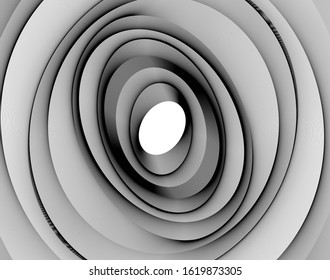 Digital image with a psychedelic stripes Wave design black and white. Optical art background. Texture with wavy, curves lines. Vector illustration