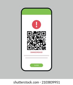 Pasaporte de inmunidad digital y código qr en ilustración de un vector plano de smartphone.