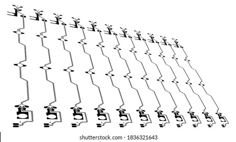 Digital inegrated technology. Printed Circuit board. PCB. for background or banner