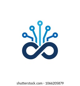 Digital Infinity Logo Icon Design
