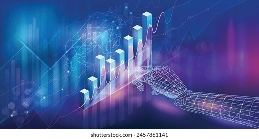 Digital infographics on the concept of strategy and planning in economics.