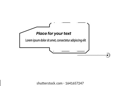 Digital information label on white background.Layout element for web, brochure, presentation or infographics.Callouts titles.set of HUD futuristic sci fi frame template.eps10