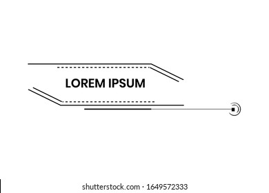 Digital information label on white background.Layout element for web, brochure, presentation or infographics.Callouts titles.set of HUD futuristic sci fi frame template.eps10