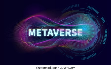 Digital Information Wave for Metaverse concept. Vector of abstracrt background 