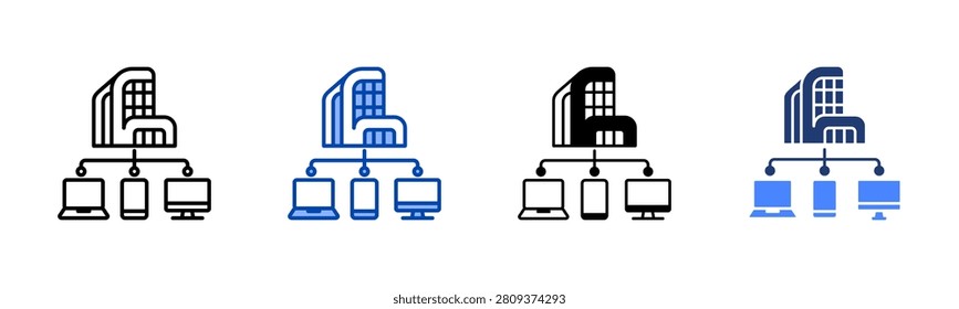 Digital Infra Icon with Multy Style Variations