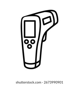 Digitales Infrarot-Thermometer Handheld-Gerät für genaue Temperaturmessungen medizinisches Werkzeug weißer Hintergrund