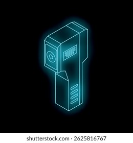 Digital infrared thermometer measuring equipment for measuring temperature, neon style