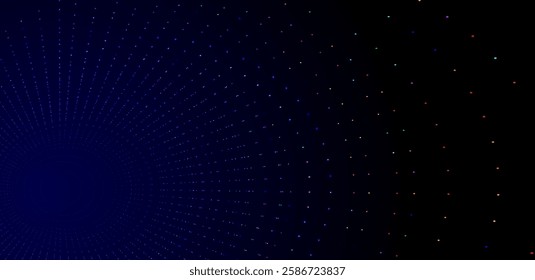 Digital innovation technology blue background