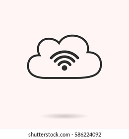 Digital interaction vector icon. Black illustration isolated for graphic and web design.