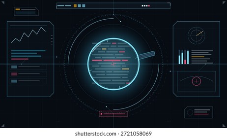 Una interfaz digital muestra varios gráficos y gráficos para el análisis de negocios. Los puntos de datos se muestran con colores brillantes sobre un fondo oscuro. La información está organizada para facilitar la lectura.