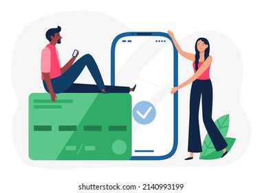 Digitale Internet-Banking-Anwendung für Finanzoperationen. Online-Vektorbankwesen, Business Financial Secure und mit Transaktionsgrafik