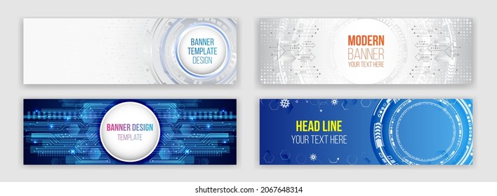 Digital internet communication. Abstract web design banner. Modern graphic template for websites. High tech futuristic technology background. Cyber security internet and networking concept.