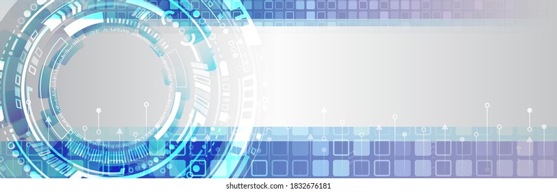 Digital internet communication. Connection structure with various design elements. Wide hi-tech vector illustration eps 10. Abstract global technology concept.