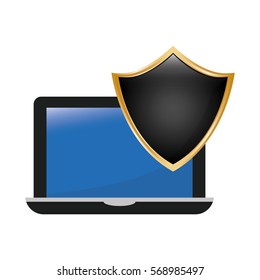 digital or internet security icon image vector illustration design 