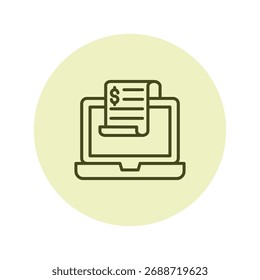 Digital Invoice pentaglow , vector, pixel perfect, illustrator file 