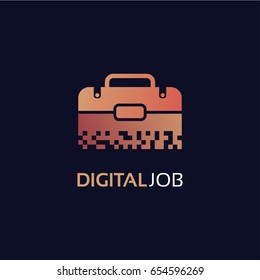 Digital Job Logo Template Design