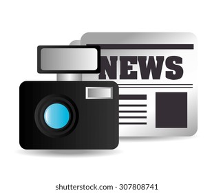 Digital journalism design, vector illustration eps 10.